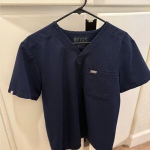 Figs Men's Deep Blue Short Sleeve Tee